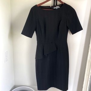 Antonio Melani navy blue pinstripe dress.